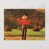 Winslow Homer -農家とPitchfork ポストカード (正面)