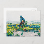 Winslow Homer -農家の少年素晴らし、芸術、 ポストカード (正面/裏面)