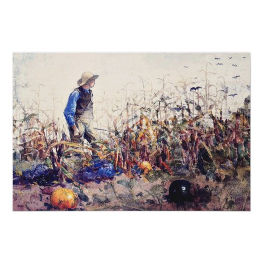 Winslow Homer - Among the Vegetables, ポスター (正面)