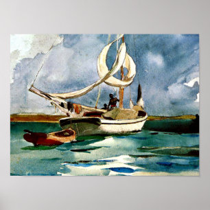 Winslow Homer - Sloop, Bermuda ポスター