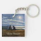 Winslow Homer watercolor, Moonlight, Love Forever, キーホルダー (裏面)