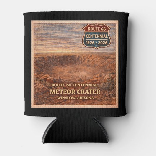 Winslow Meteor Crater Arizona 66 缶クーラー (正面)