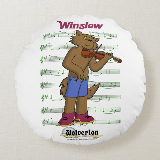 Winslow Round Throw Pillow ラウンドクッション (正面)