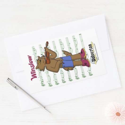 Winslow Stickers 長方形シール (封筒)