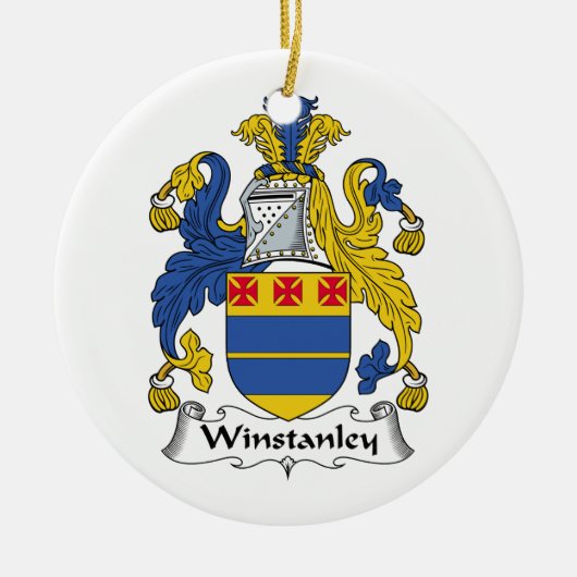Winstanleyの家紋 セラミックオーナメント (正面)