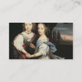 WinstonおよびArabella (1648-1730年の) Churcのポートレート 名刺 (裏面)