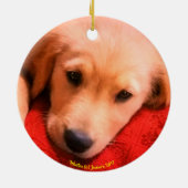 Winstonのクリスマスのオーナメント セラミックオーナメント (裏面)