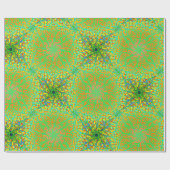 Winstonの淡黄緑のフェスタ ラッピングペーパー (フラット)