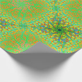 Winstonの淡黄緑のフェスタ ラッピングペーパー (角)