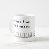 Winston定期的なテーブル名mag コーヒーマグカップ (正面左)