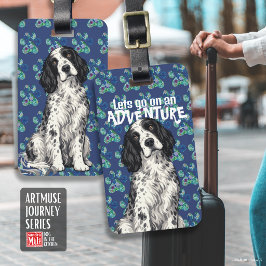 WINSTON イングリッシュ・セッター • ArtMuse Journeyシリーズ ラゲッジタグ