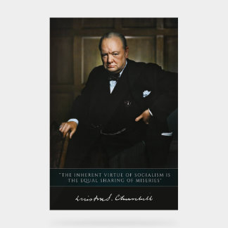 Winston Churchill – 英国のデコール首相 アクリルサイン