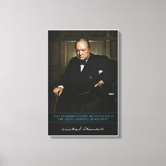 Winston Churchill – 英国のデコール首相 キャンバスプリント