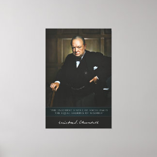 Winston Churchill – 英国のデコール首相 キャンバスプリント