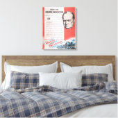 Winston Churchill、英国の第2次世界大戦ポスター再版 キャンバスプリント (インサイチュ (寝室))