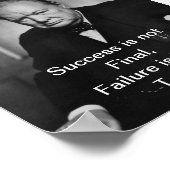 Winston Churchill - Desk Poster - Success ポスター (角)