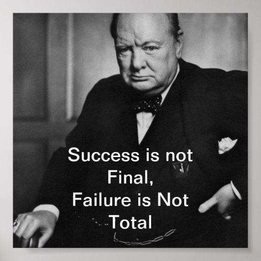 Winston Churchill - Desk Poster - Success ポスター (正面)