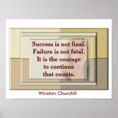 Winston Churchill - quote poster ポスター (正面)