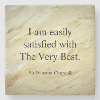 Winston Churchill Quote; The Very Best ストーンコースター