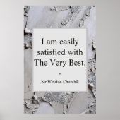 Winston Churchill Quote; The Very Best ポスター (正面)