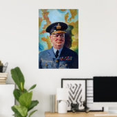 Winston Churchill RAF Uniform Poster WWII ポスター (ホームオフィス)