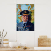 Winston Churchill RAF Uniform Poster WWII ポスター (キッチン)