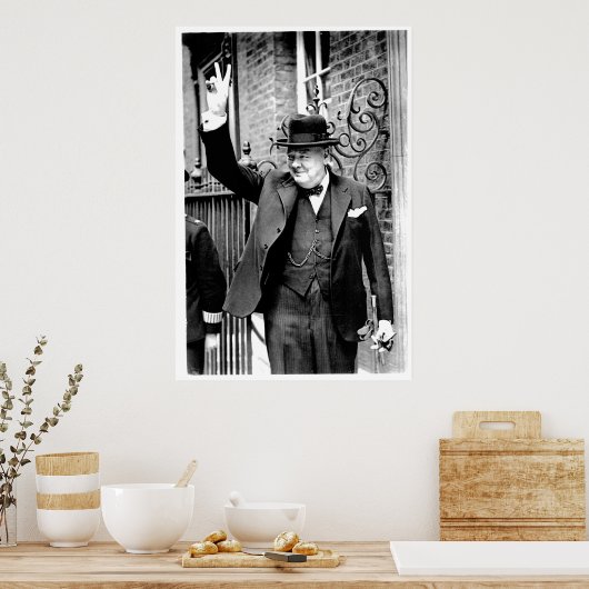 Winston Churchill, V for Victory ポスター (キッチン)
