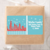 WInterシカゴスカイライン出荷住所 シール (インサイチュ)