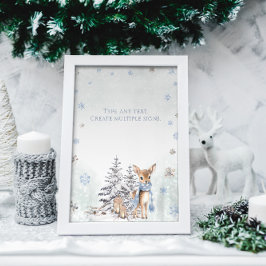 Winterテキストの展開 ポスター