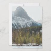 Winterモダン Save the Date Minimalist 素朴 セーブザデート (裏面)