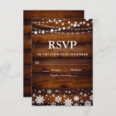 Winter素朴 Snowflake RSVP (正面/裏面)