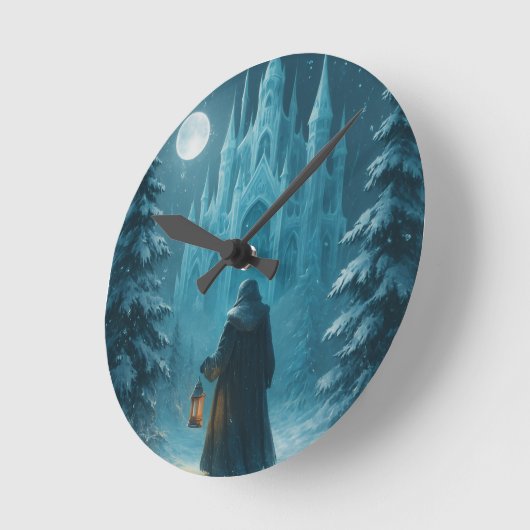 Winter ラウンド壁時計 (傾斜)