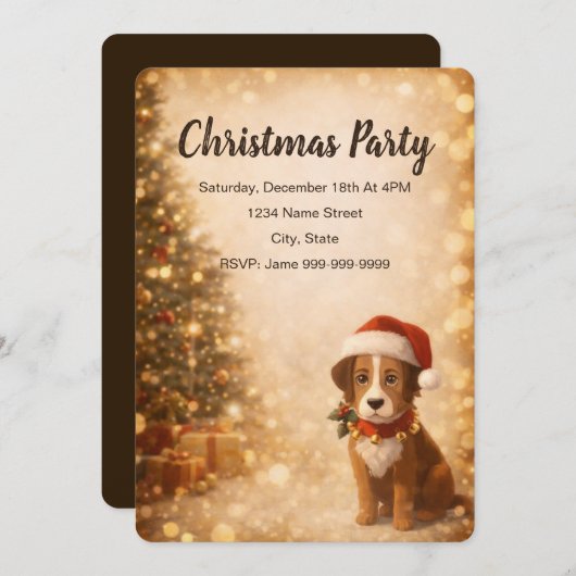 Winter 招待状 (正面/裏面)