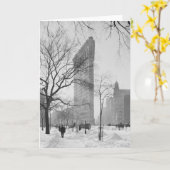 Winter 1902年のFlatironの建物 カード (黄色い花)