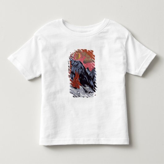 Winter 1919年の山 トドラーTシャツ (正面)