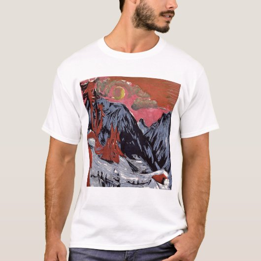 Winter 1919年の山 tシャツ (正面)