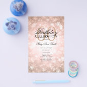 Winter 60誕生日プログラムバラ金ゴールド チラシ (シングル)