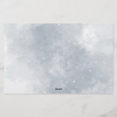 Winter advice and wishes bridal shower stationery 便箋 (裏面)