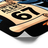 Winter Alert Penguins Who Say 67 Six Seven Meme Ch ポスター (角)