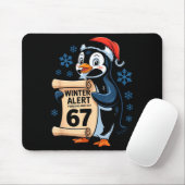 Winter Alert Penguins Who Say 67 Six Seven Meme Ch マウスパッド (マウス)
