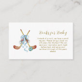 Winter All Star Bow Hockey Books For Baby Shower エンクロージャーカード (正面)