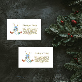 Winter All Star Bow Hockey Books For Baby Shower  エンクロージャーカード