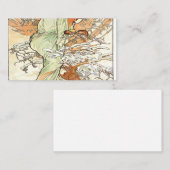 Winter Alphonse Mucha 名刺 (正面/裏面)