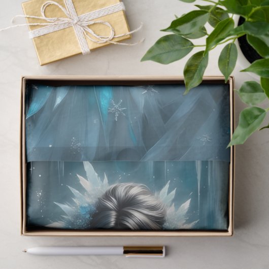 Winter Angel Fairy Ice Kingdom Fantasy Decoupage  薄葉紙 (ギフト)