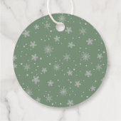 Winter Animal Baby Shower Thank You フェイバータグ (裏面)