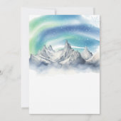 Winter Animals Aurora Bow Coquette Boy Baby Shower 招待状 (裏面)