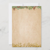 Winter Animals Aurora Bow Coquette Gir Baby Shower 招待状 (裏面)