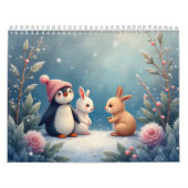 Winter Animals Calendar カレンダー (カバー)