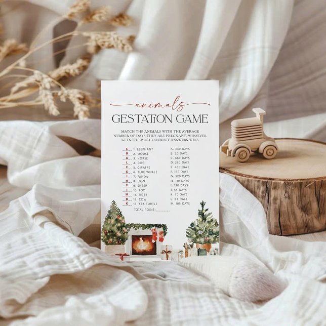 Winter Animals Gestation Baby Shower Game (クリエイターアップロード済み)