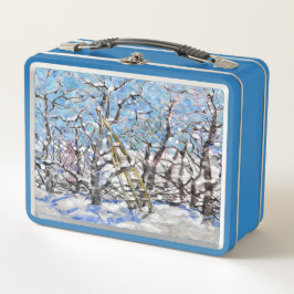 Winter Apple Pruning  / Artist Larry Lerew メタルランチボックス